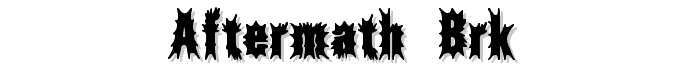 Aftermath (BRK) font